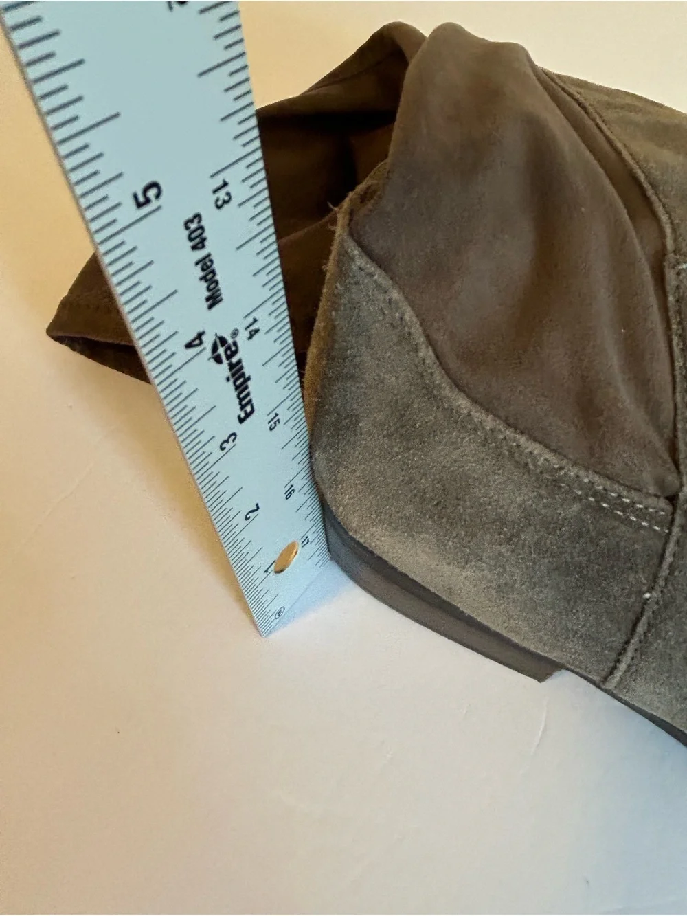 Lucky Brand Over-the-Knee Calypso Suede Boots in Tan with Brown stretch panel